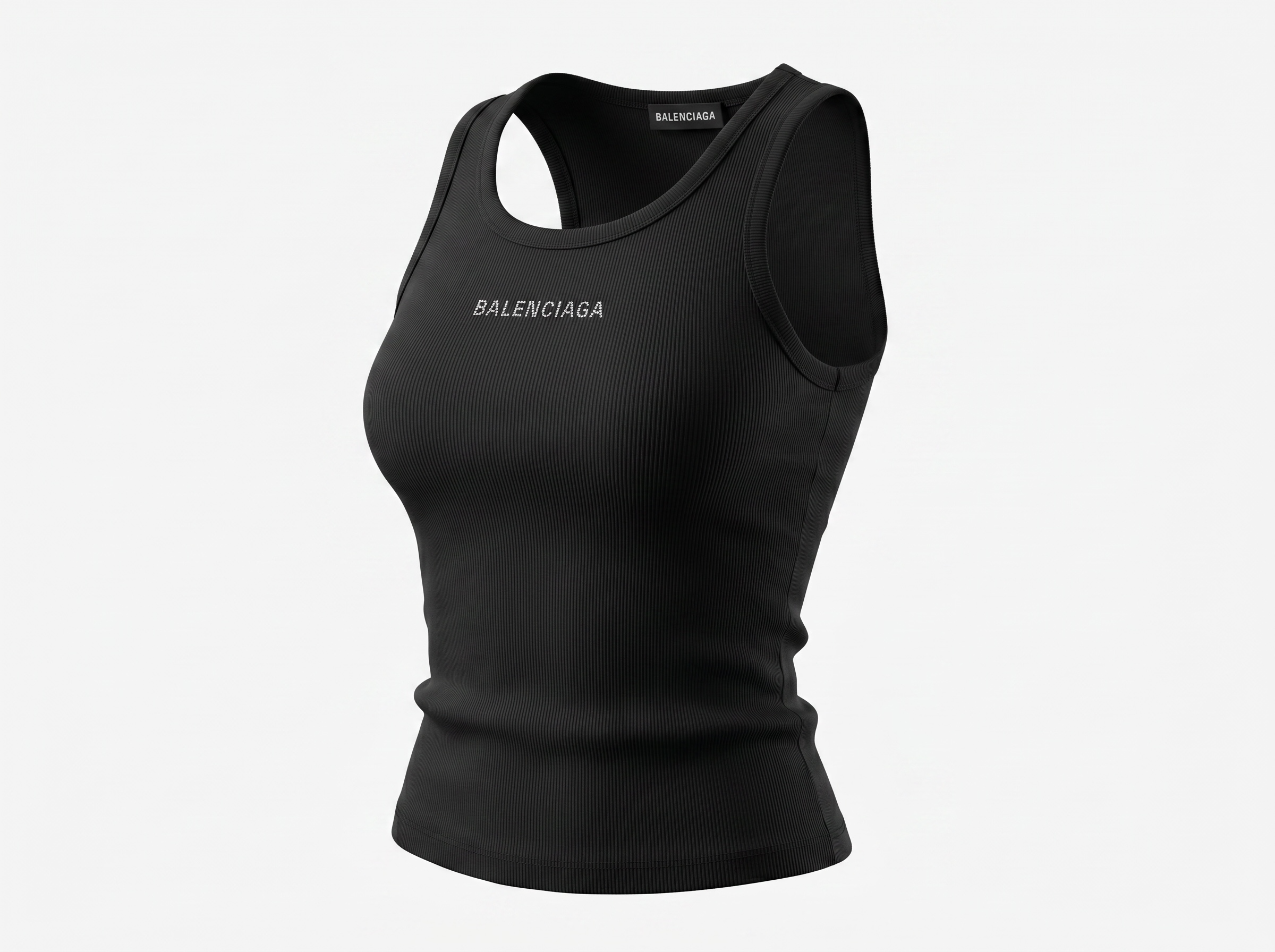 🖤 Balenciaga Black Ribbed Logo one size