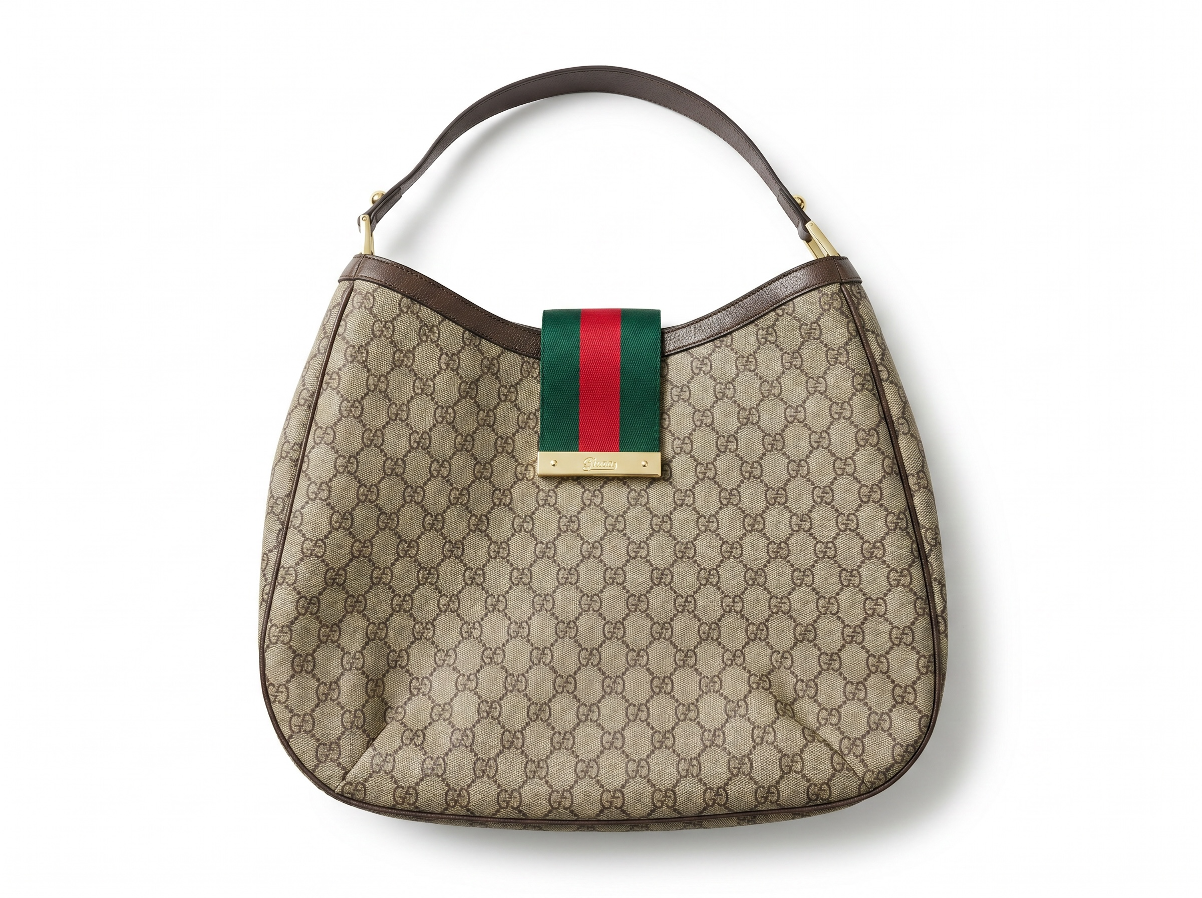 👜 Gucci Ophidia GG Supreme Hobo Shoulder Bag – Beige & Ebony 👜