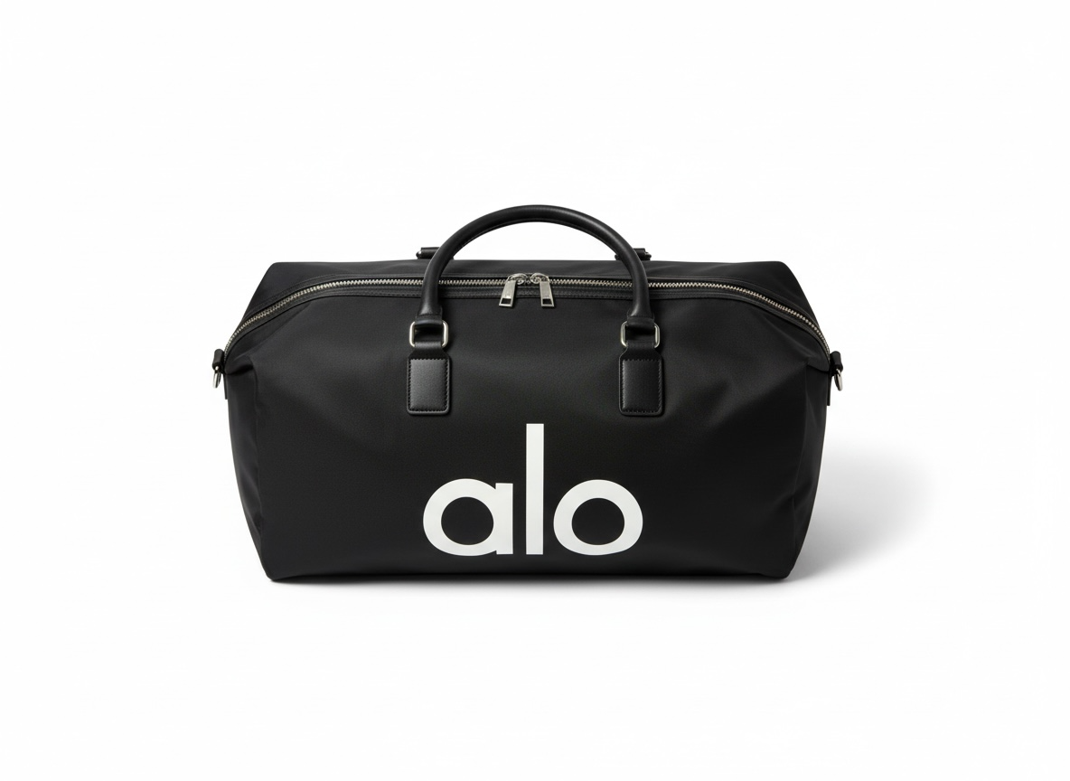 ALO Black Travel Duffel Bag 🖤✈️ | Minimal Sport Luxury