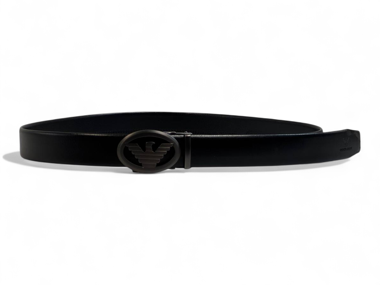 🖤 Emporio Armani Eagle Emblem Leather Belt – 135 cm Prestige Edition 👔