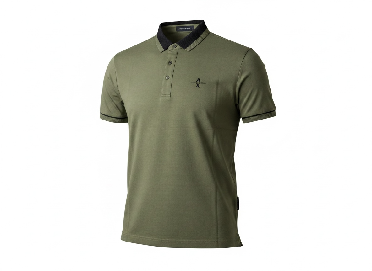 Armani Exchange Olive Polo Shirt 💚🖤 Smart Casual Essential
