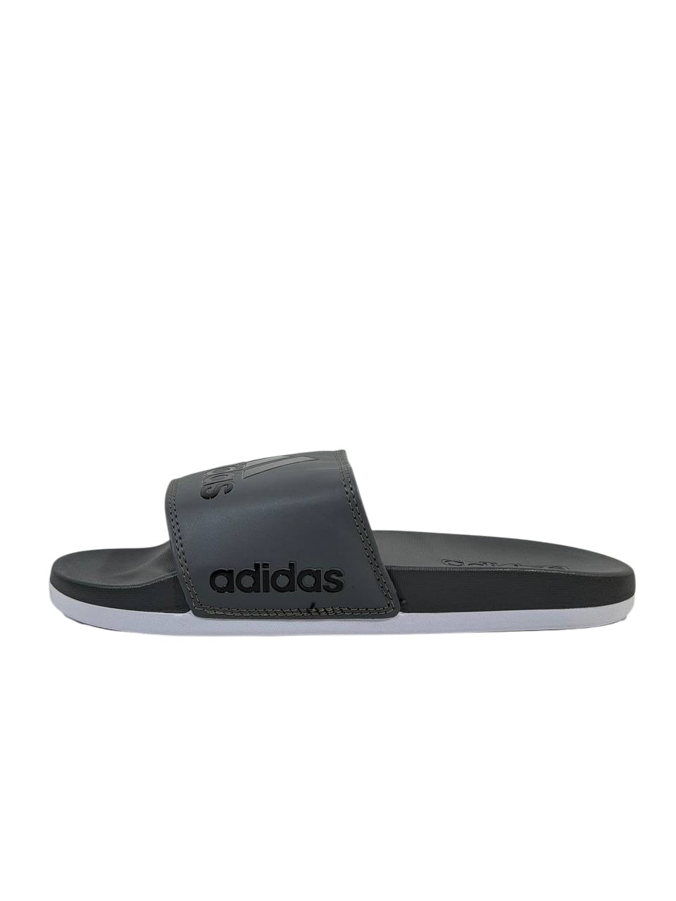 ADIDAS Slides – Grey Logo Edition 🩶⚫