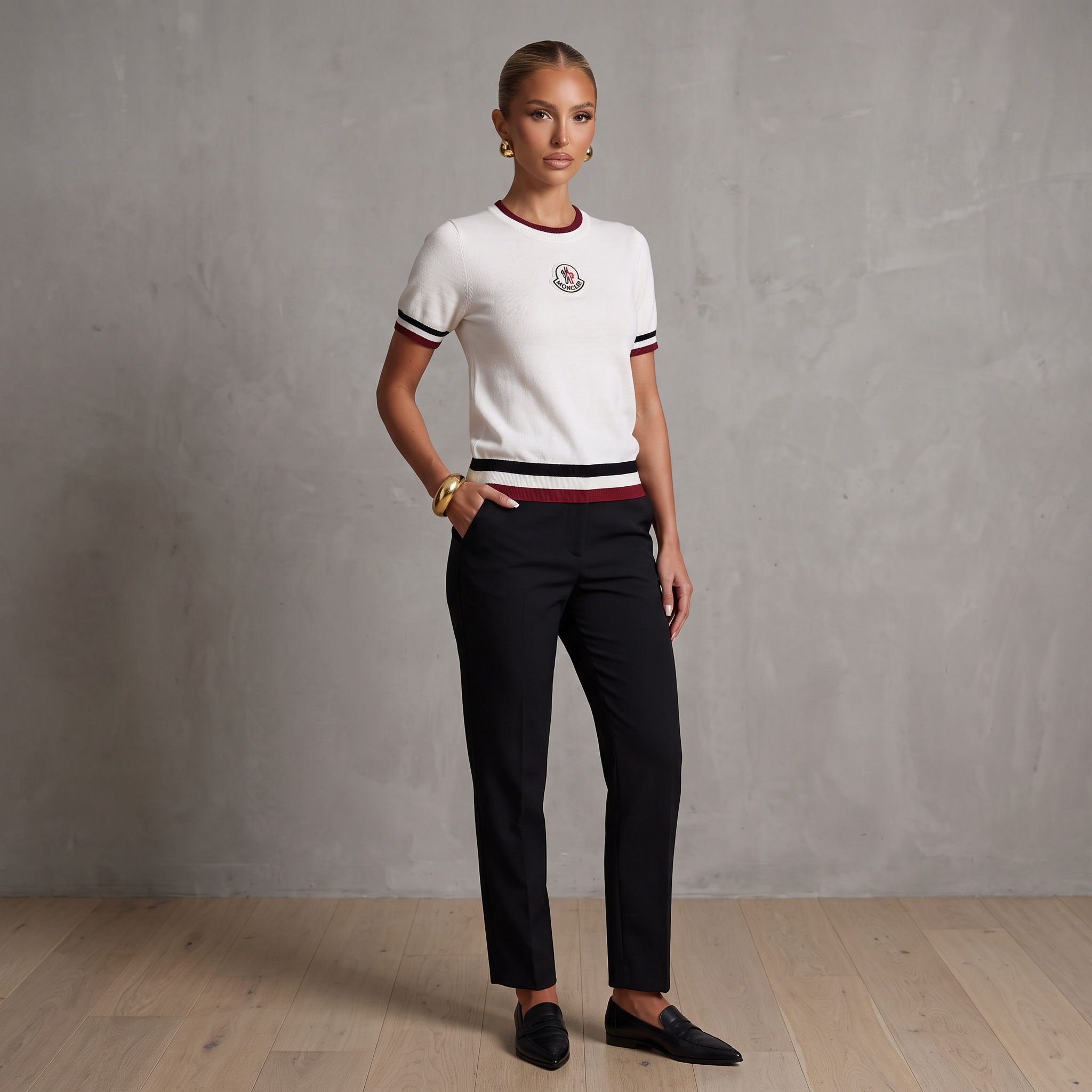🤍 Moncler Knit Top | White | One Size