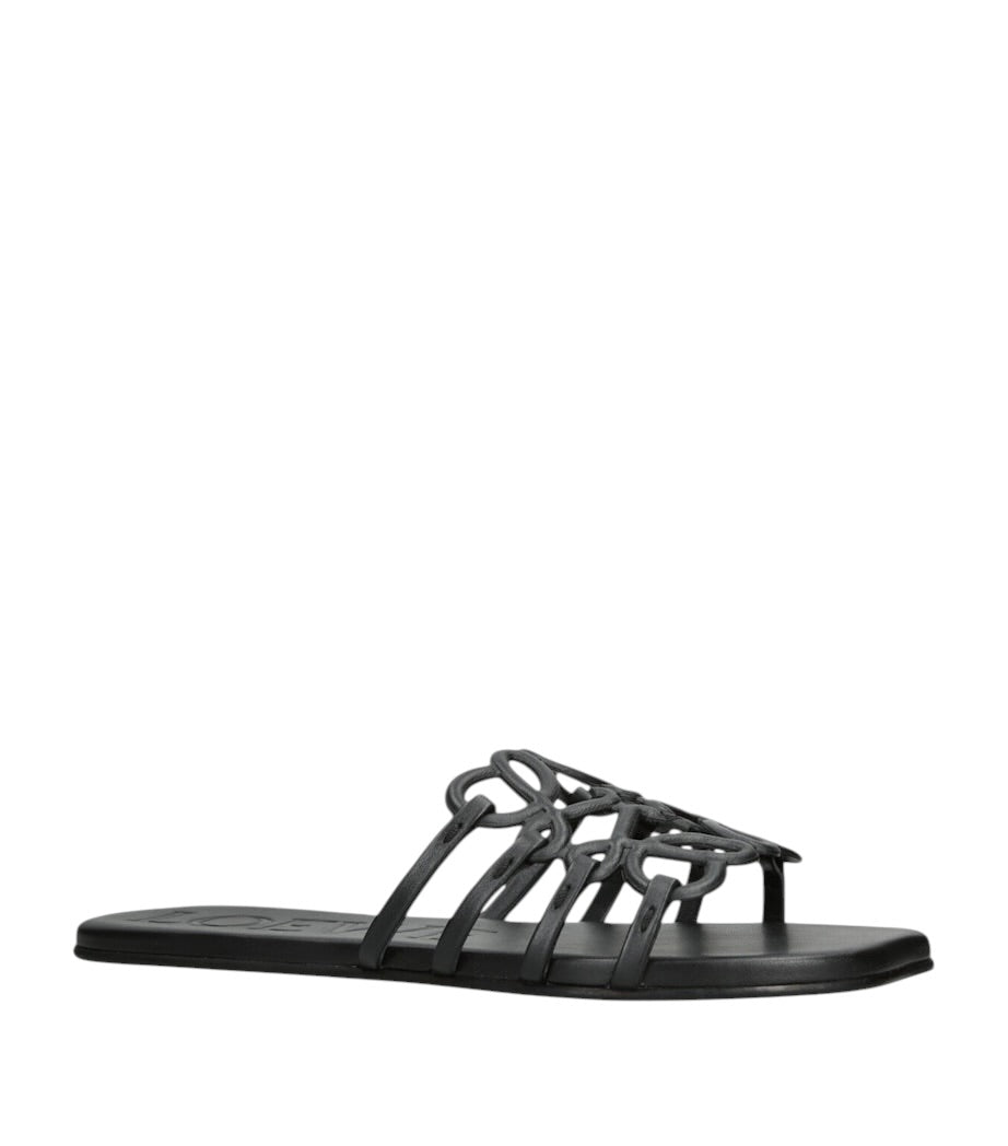 LOEWE Anagram Slide Sandals 🖤✨ | Minimal Luxury Comfort