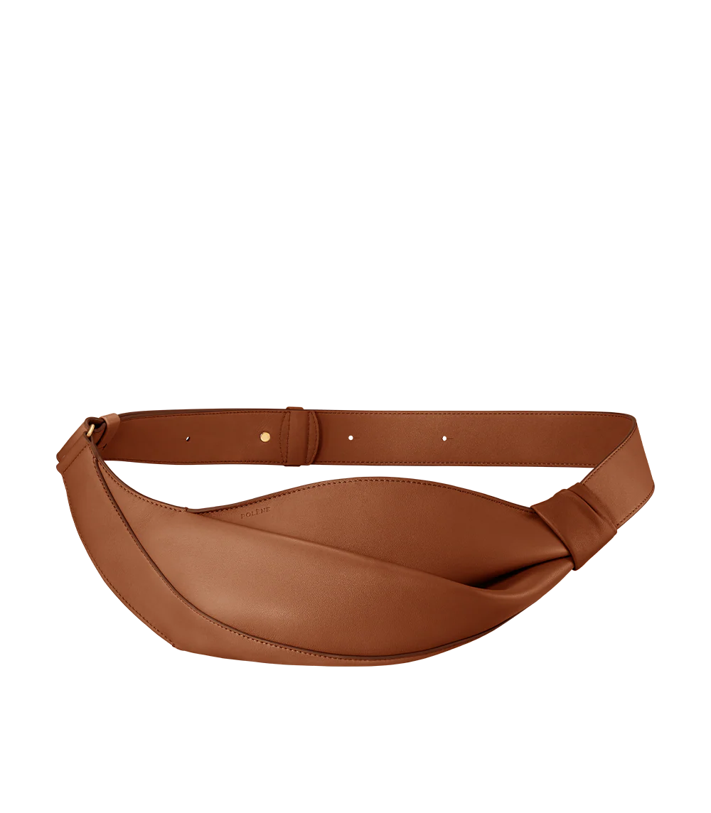 Polène Camel Leather Belt Bag 🤎✨