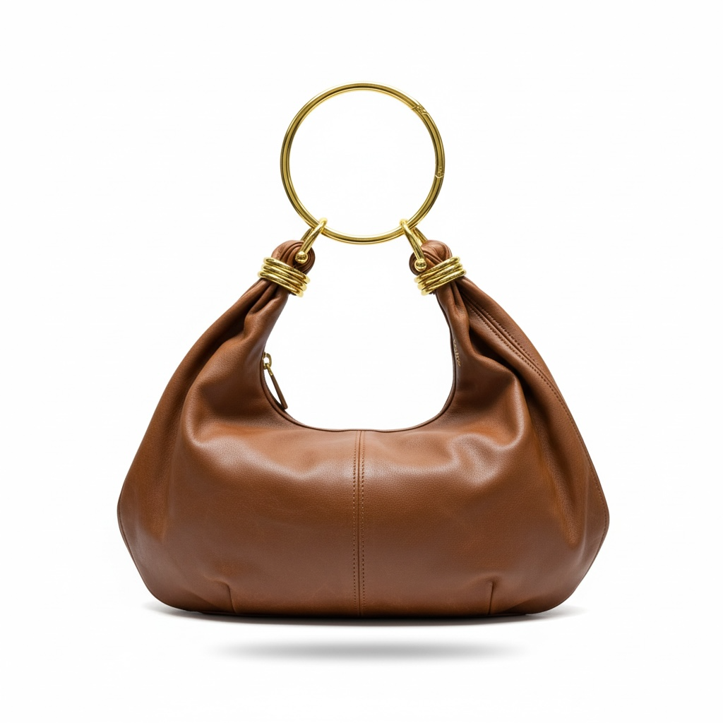 ZARA Brown Ring Handle Shoulder Bag 🤎✨