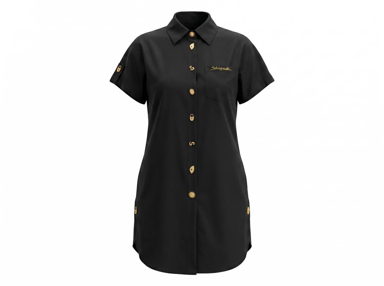 Schiaparelli Embellished Shirt Dress