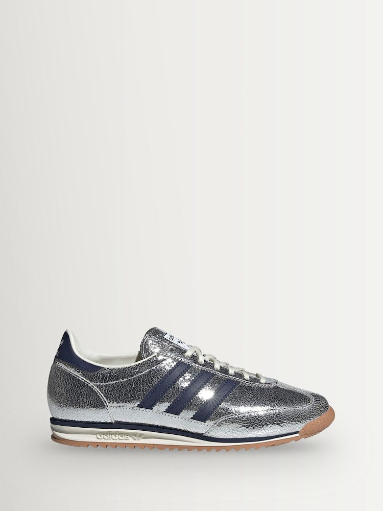 adidas SL 72 Metallic Silver Sneakers 👟✨🩶