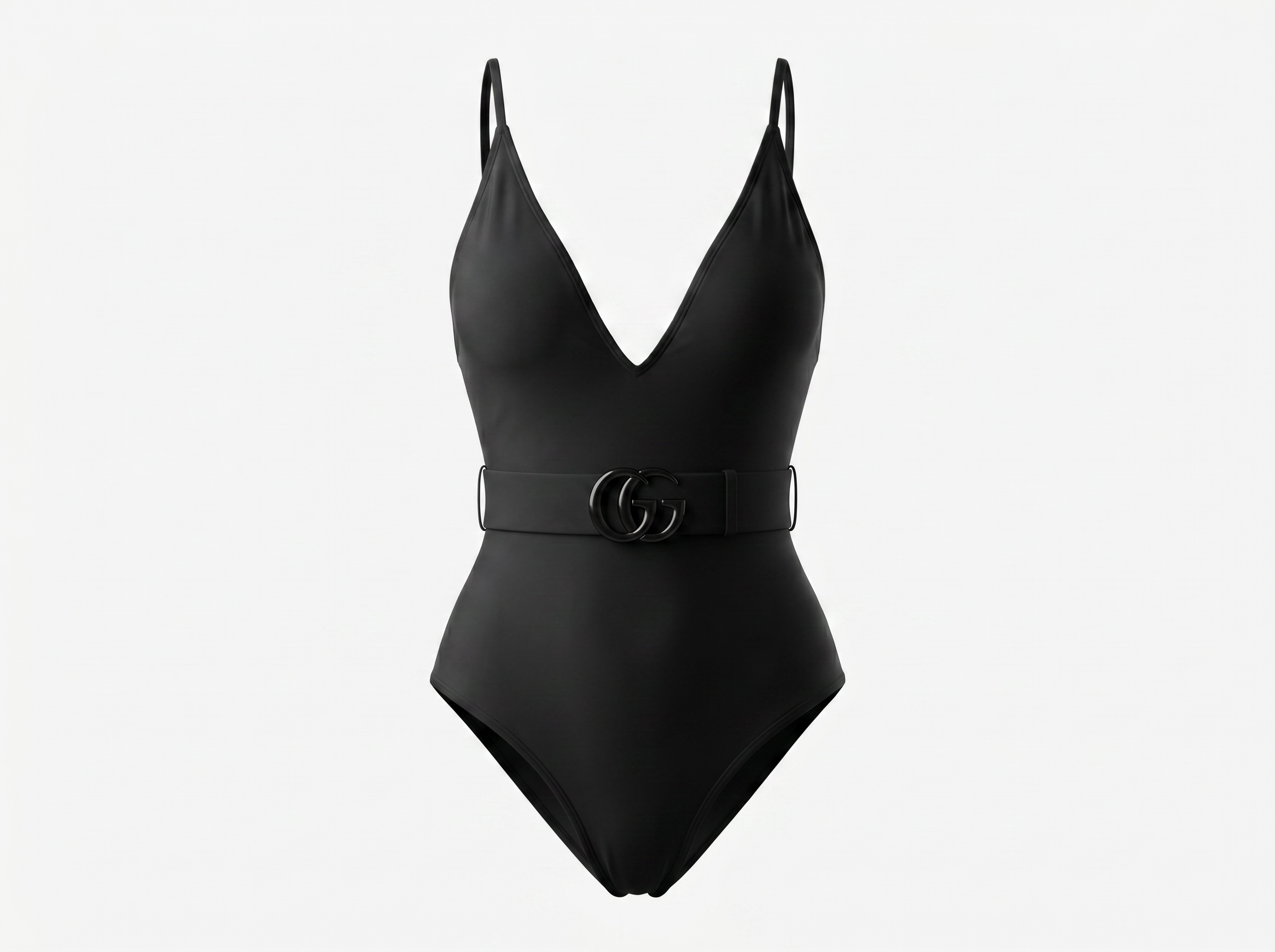 Gucci GG Belted One-Piece Swimsuit – Black 🖤🌊