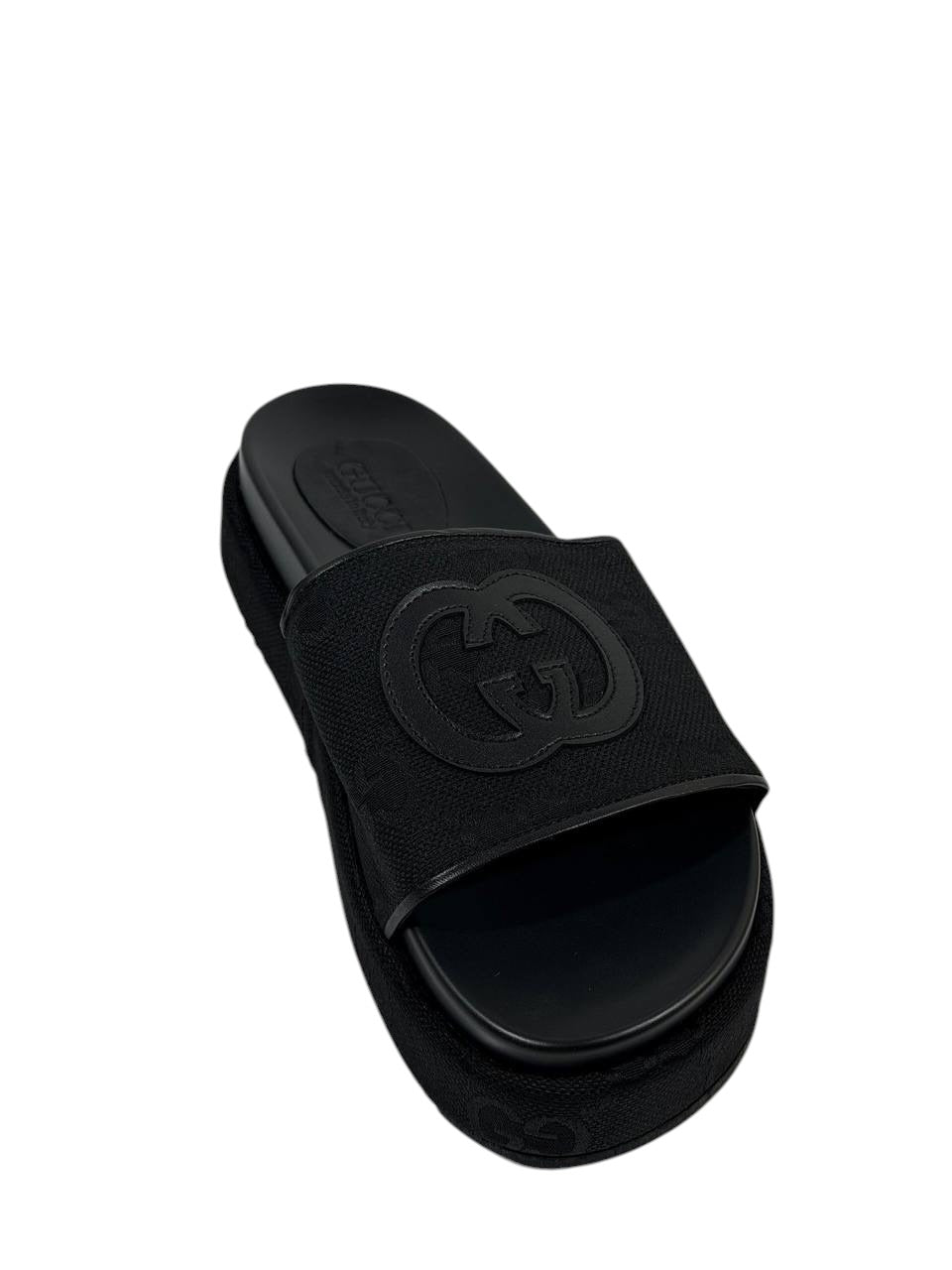 GUCCI Slides – Black Monogram GG Edition 🖤✨
