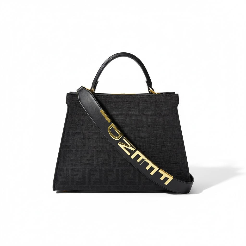 Fendi Black FF Monogram Handbag 🖤✨ | Luxury Designer Statement