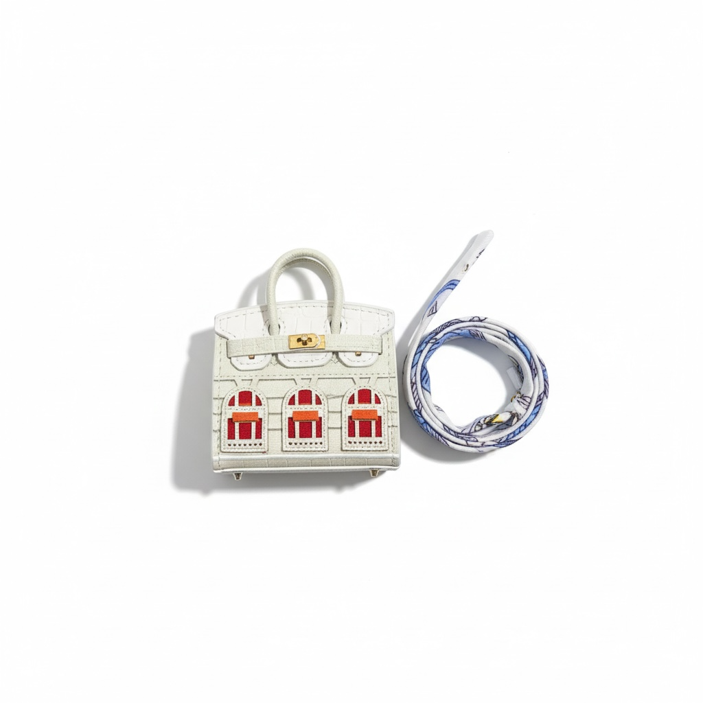 Hermès Mini Kelly BagCharm 🤍✨ | Luxury Key Holder