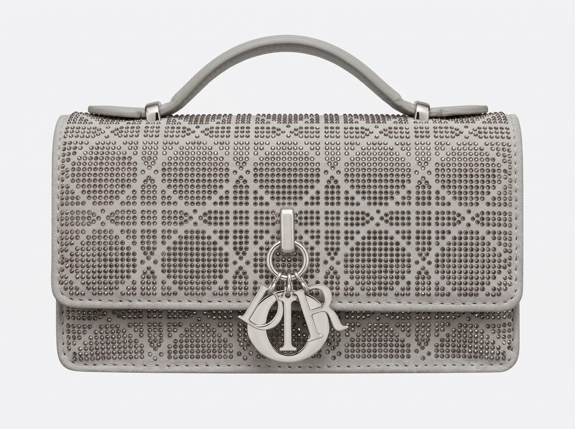 Lady Dior Crystal Monogram Top Handle Bag ✨🩶👜