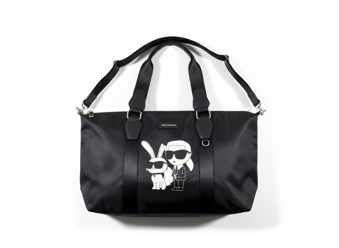 KARL LAGERFELD Icon Travel Bag 🖤🐰 | Limited Edition Duo Print