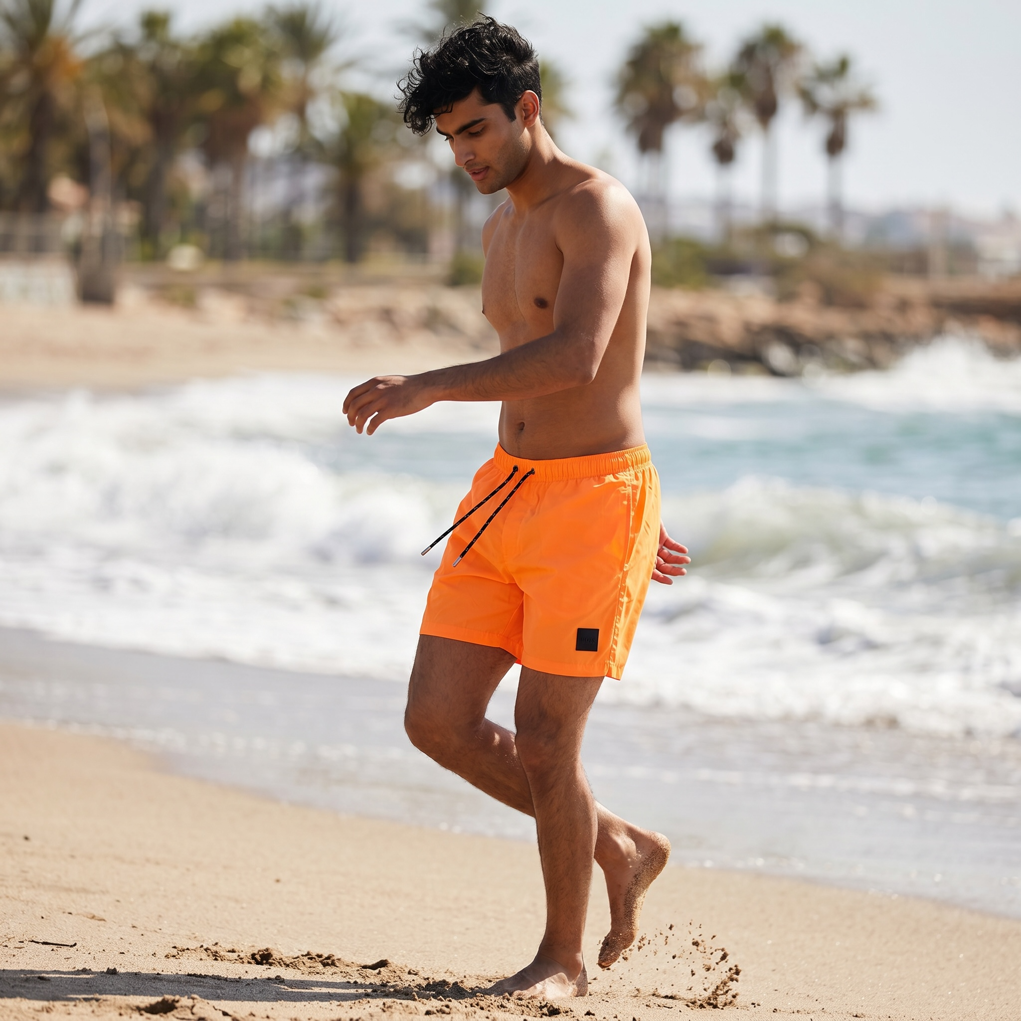 ๐งก๐
Hugo Boss Neon Orange Swim Shorts โ Luxury Summer Beachwear ๐โ๏ธ