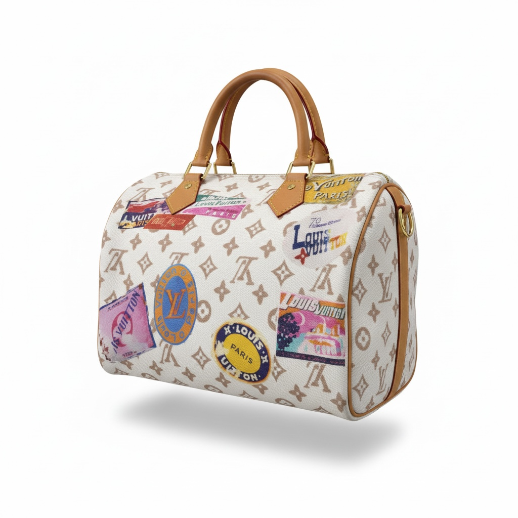 Louis Vuitton Monogram Travel Stickers Speedy Bag 🤍👜✈️