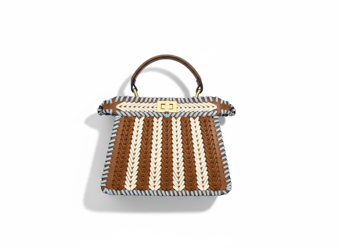 FENDI Woven Mini Top Handle Bag 🤎✨ | Artisan Statement Piece