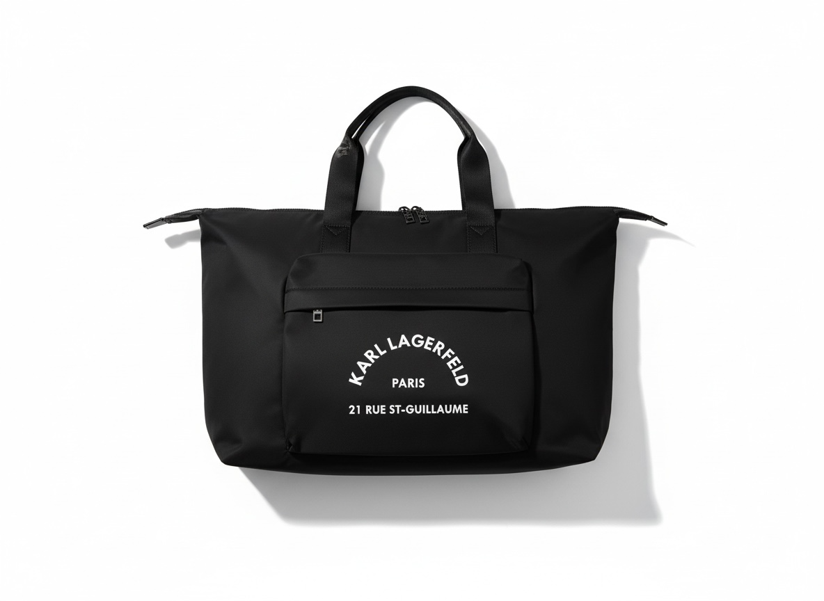 KARL LAGERFELD Paris Travel Tote 🖤✈️ | Utility Pocket Edition