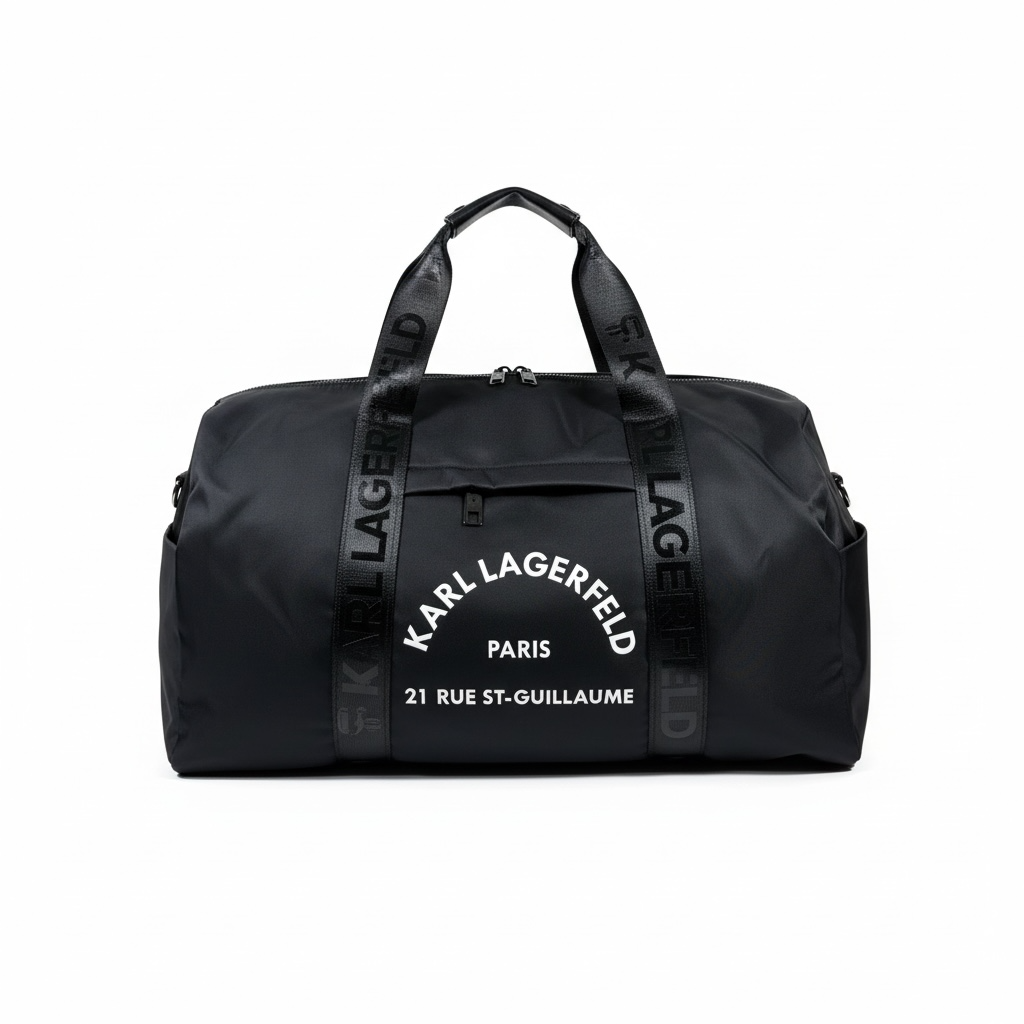 KARL LAGERFELD Paris Travel Duffle ๐คโ๏ธ | Signature Logo Edition