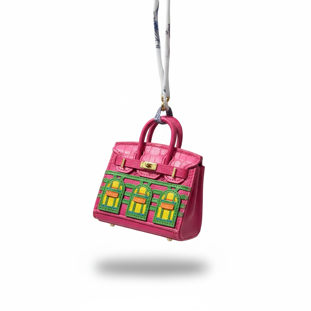 Hermès Mini Kelly BagCharm 💗✨ | Luxury Key Holder