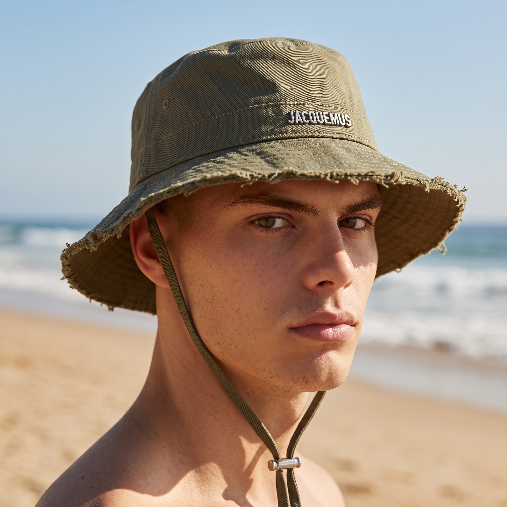 🪖 Jacquemus Olive Bucket Hat – Effortless Street Luxe 🌿