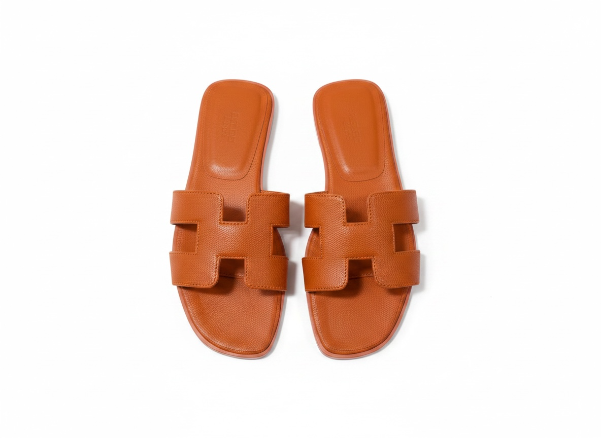 Hermès-Inspired Orange Summer Slides 🧡☀️