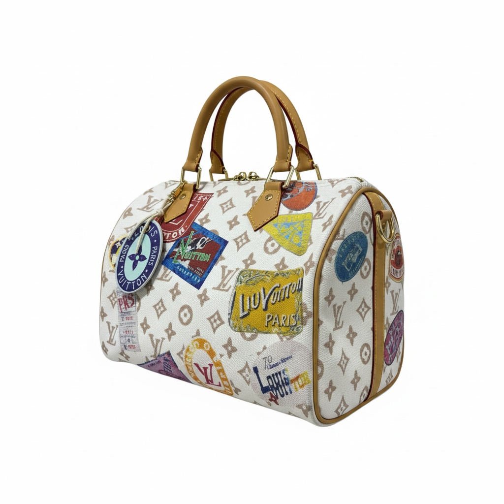 Louis Vuitton Monogram Travel Stickers Speedy Bag 🤍👜✈️