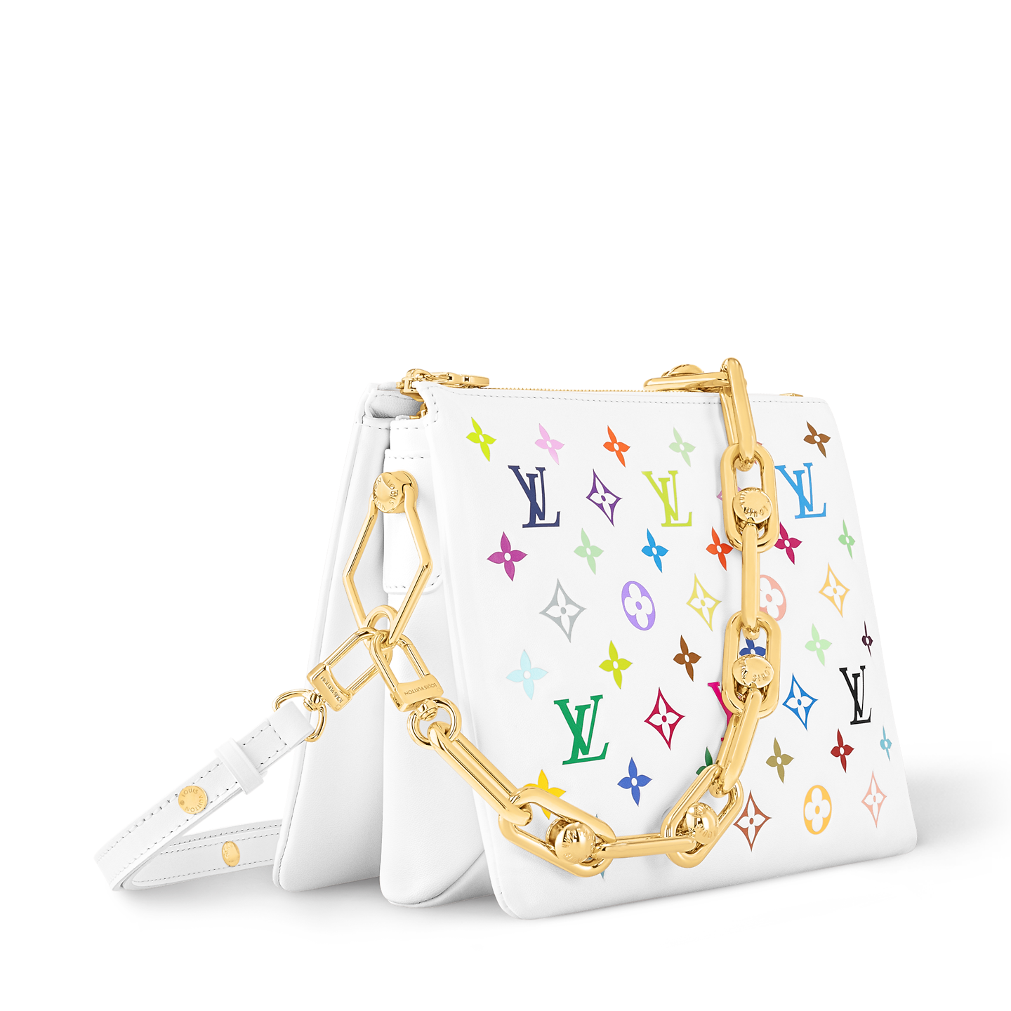 Louis Vuitton Multicolor Coussin-Inspired Bag – White Rainbow Edition 🌈🤍✨