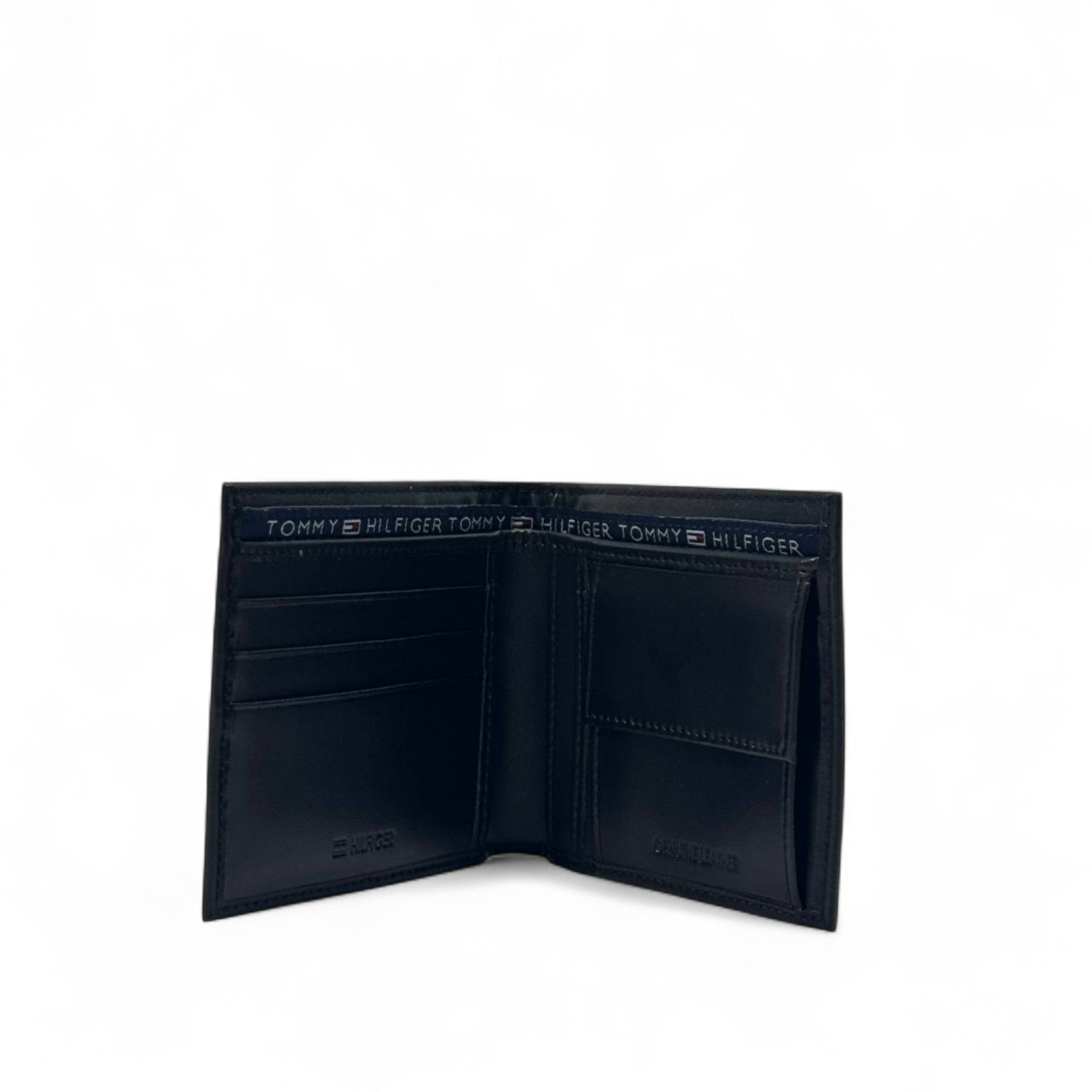 Tommy Hilfiger Black Leather Wallet โ Classic Bifold Edition ๐ค๐บ๐ธ