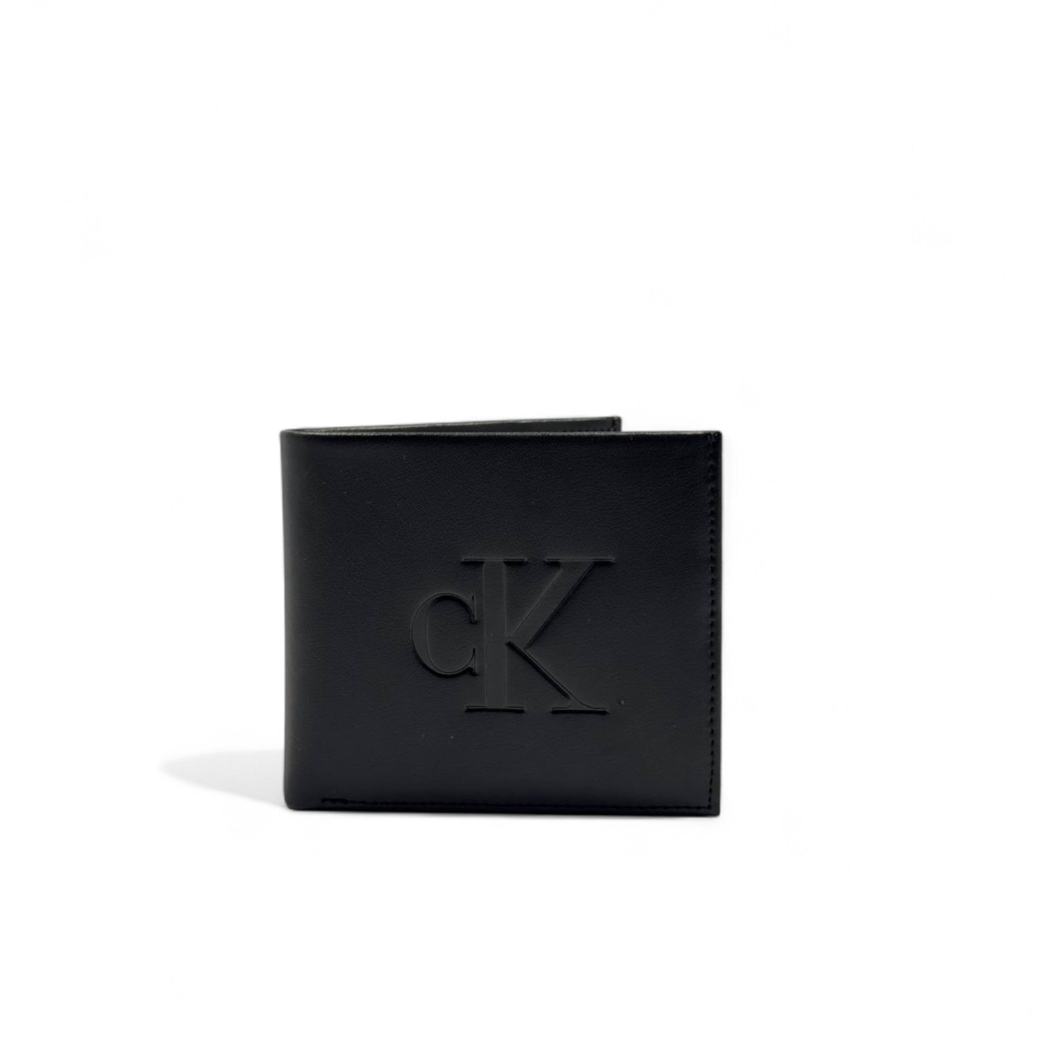 Calvin Klein Black Leather Wallet โ Embossed Logo Edition ๐ค๐ช