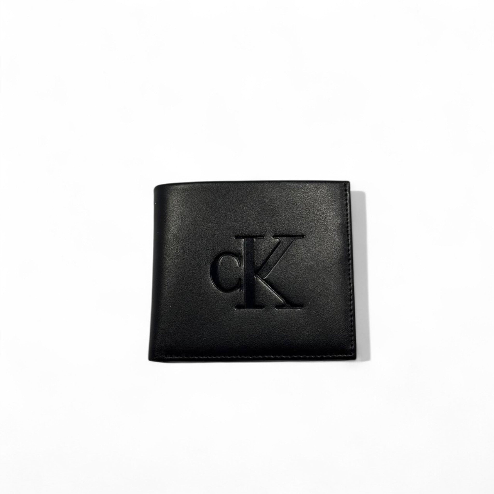 Calvin Klein Black Leather Wallet โ Embossed Logo Edition ๐ค๐ช