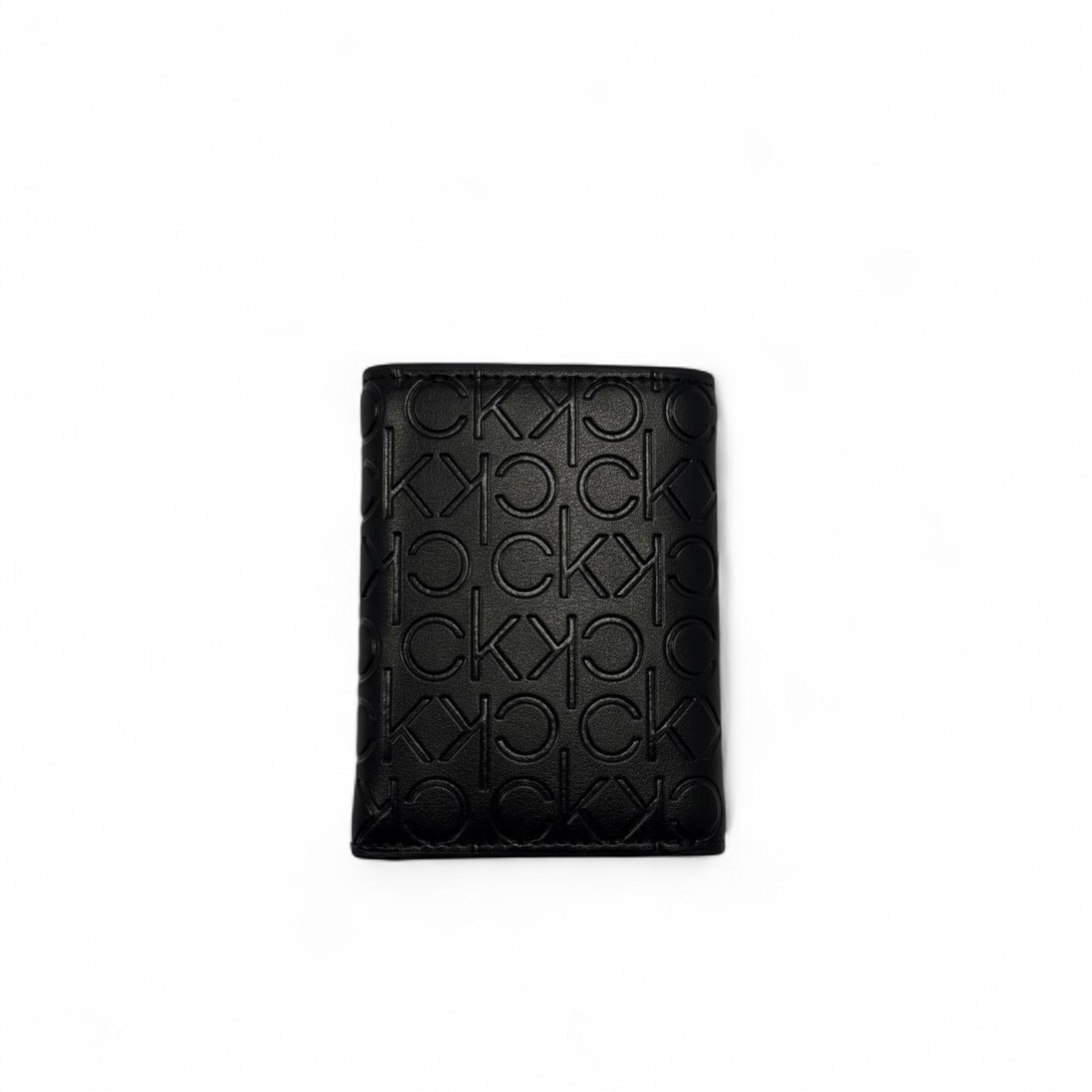 Calvin Klein Embossed Trifold Wallet – Monogram Edition 🖤🧩