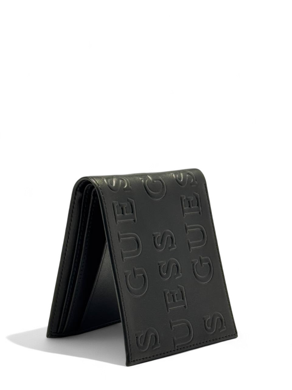 GUESS All-Over Embossed Black Leather Wallet 🖤✨