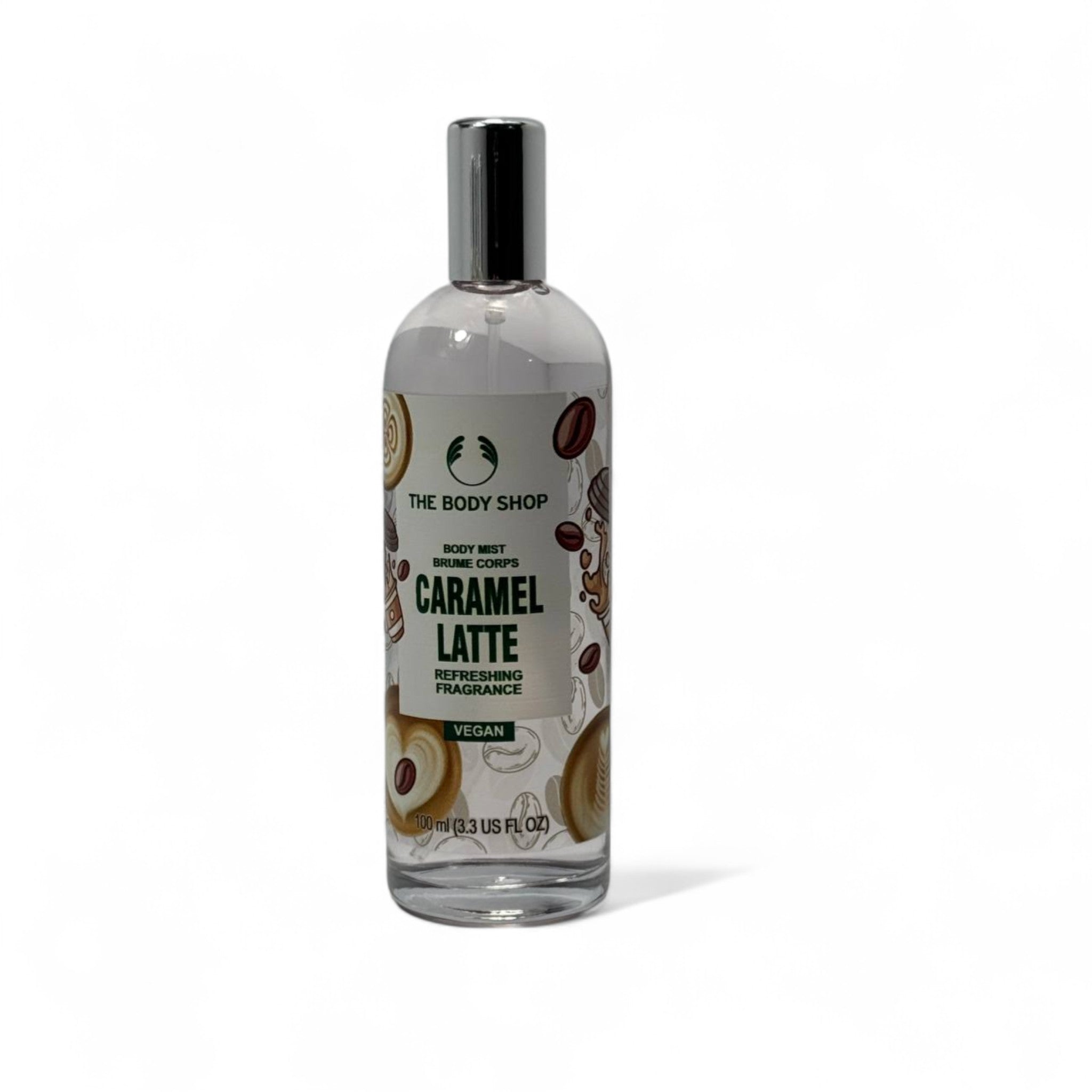 The Body Shop Caramel Latte Body Mist – 100ml Cozy Coffee-Inspired Vegan Fragrance