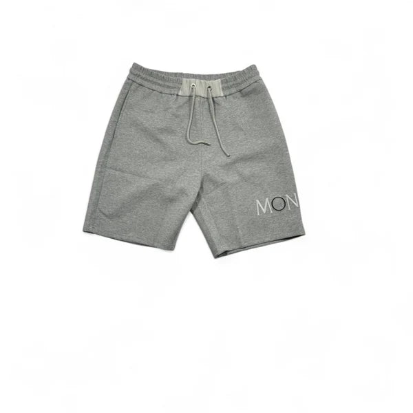 Moncler Essential Logo Shorts – Heather Gray