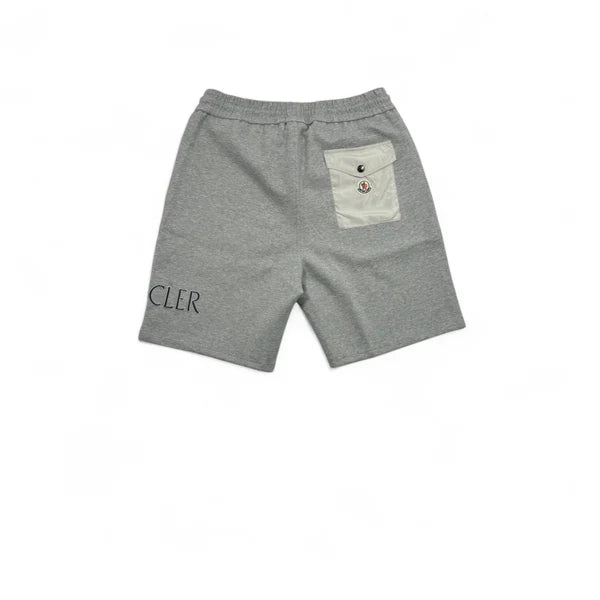 Moncler Essential Logo Shorts – Heather Gray