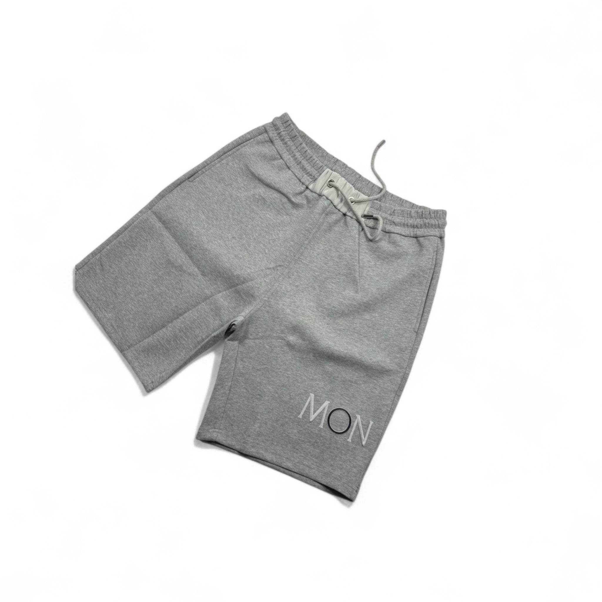 Moncler Essential Logo Shorts – Heather Gray