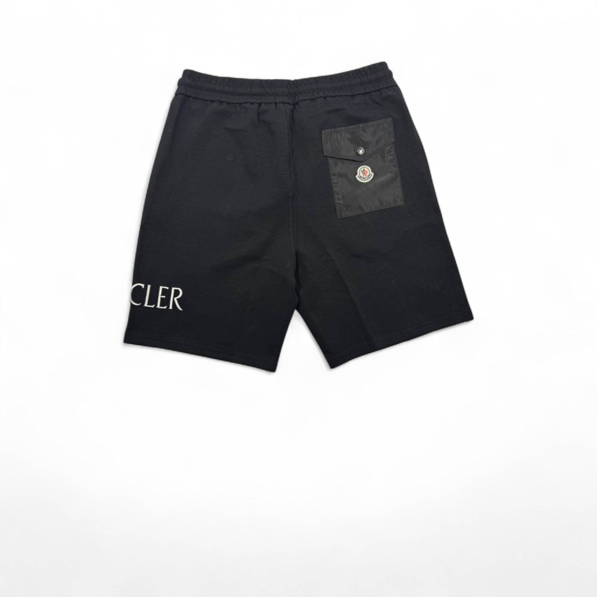 Moncler Essential Logo Shorts – Jet Black