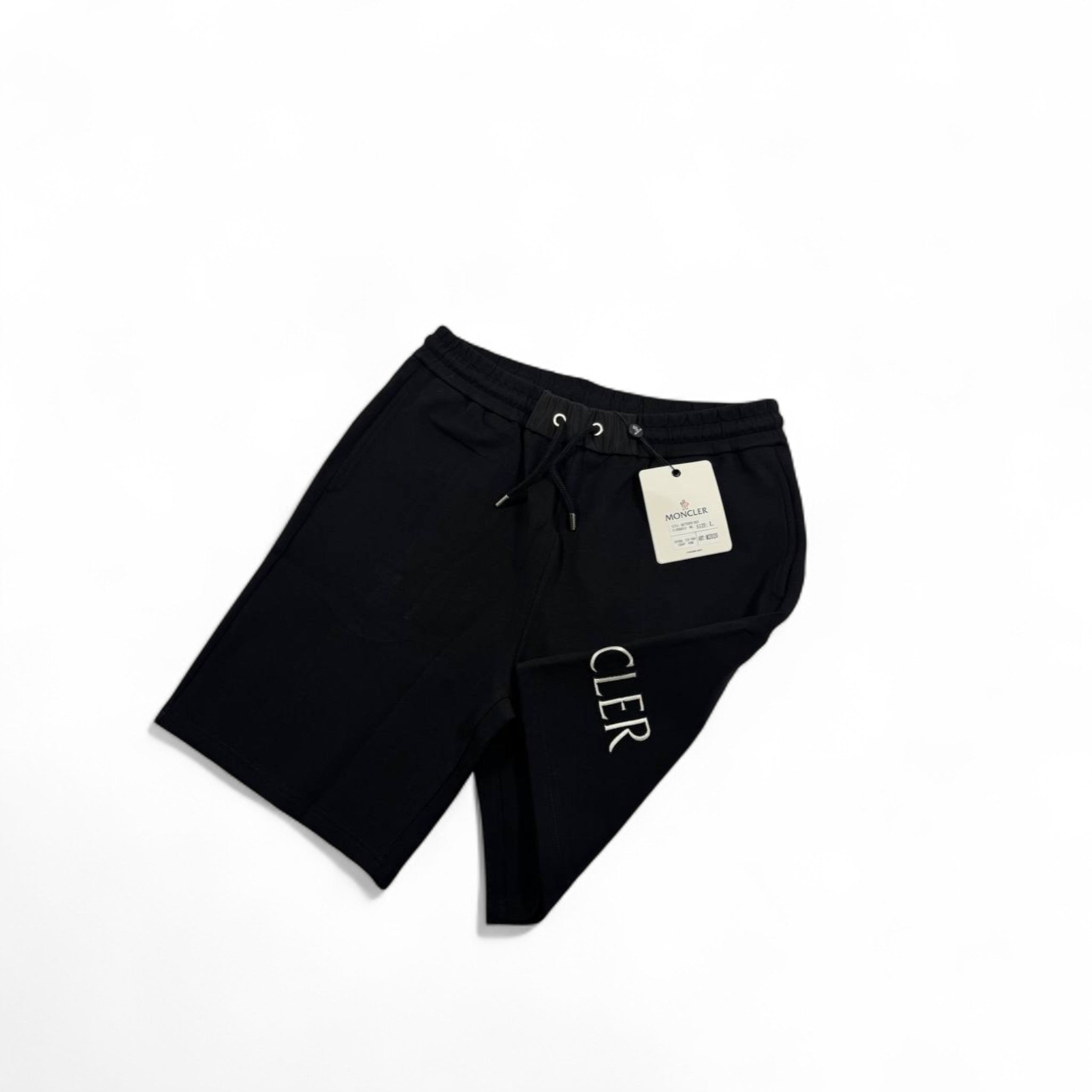Moncler Essential Logo Shorts – Jet Black