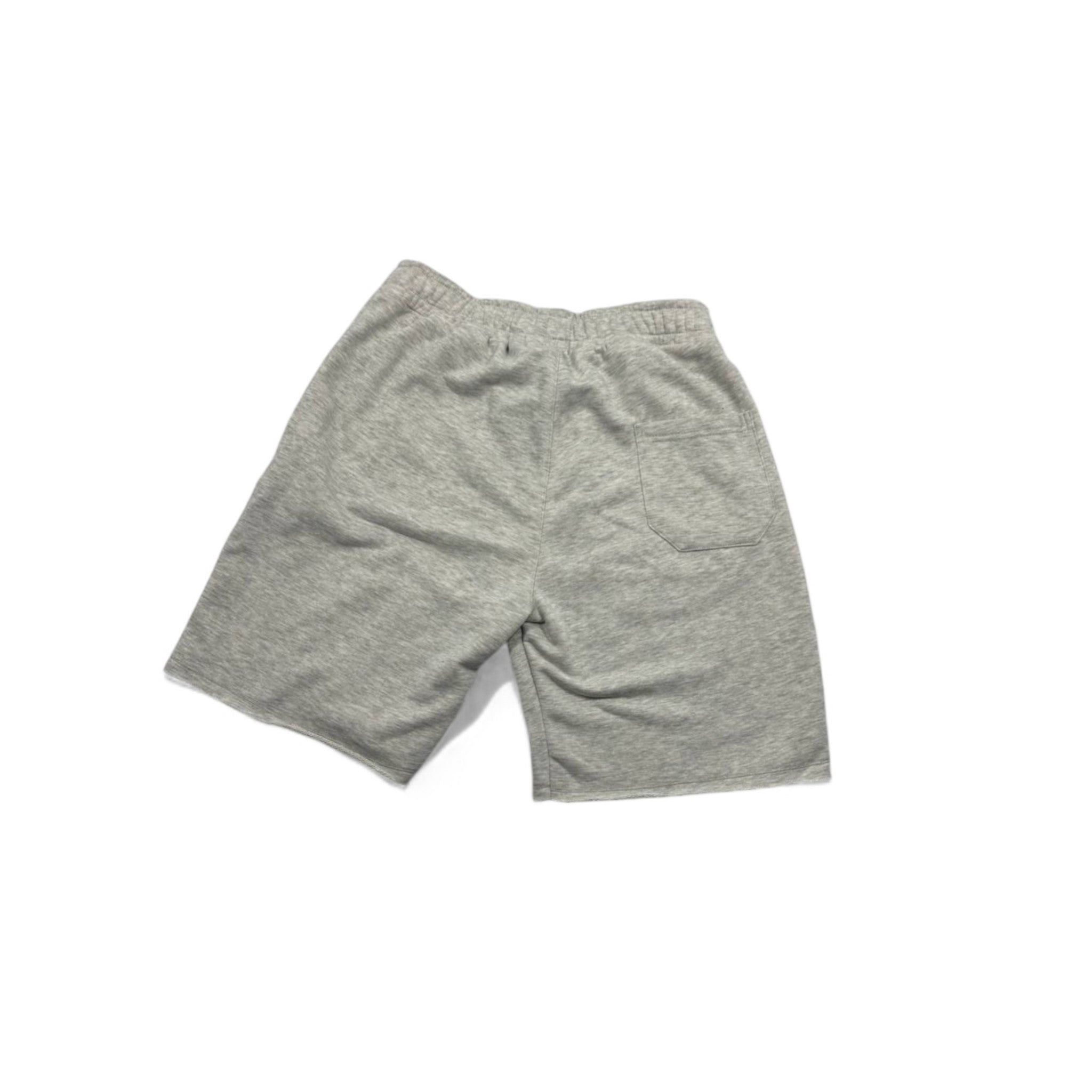 Rhude Classic Fleece Shorts – Heather Grey with Bold Logo