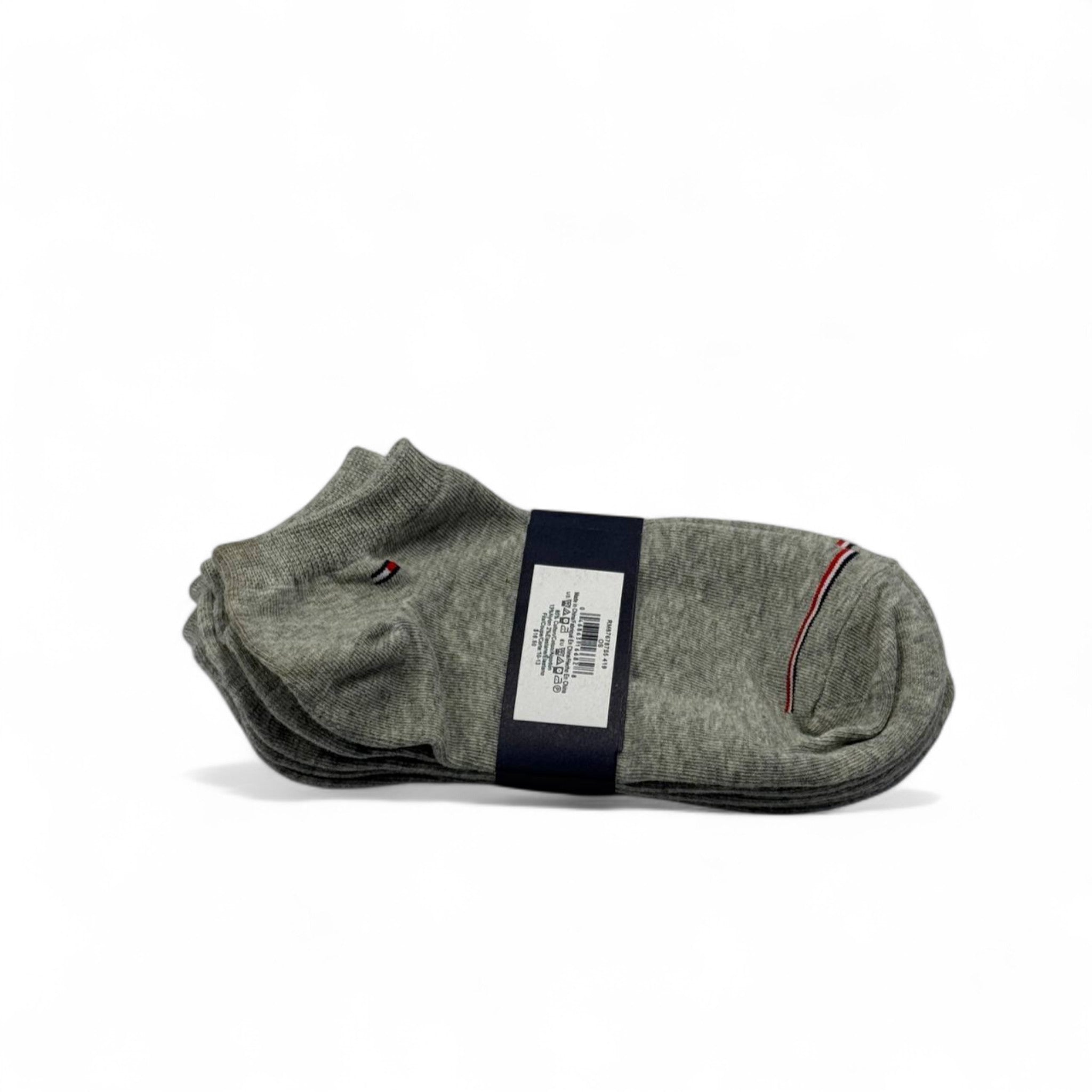 Tommy Hilfiger Ankle Socks – 3-Pack (Heather Grey)