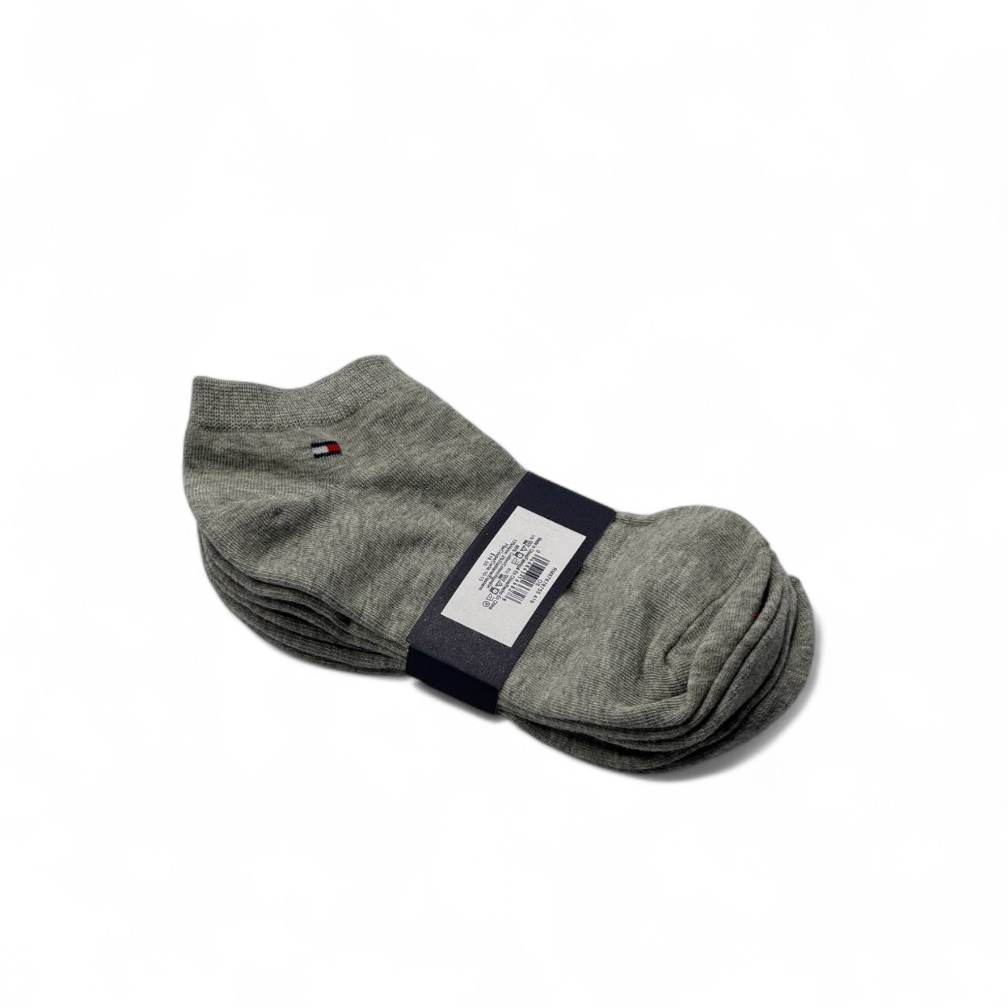 Tommy Hilfiger Ankle Socks – 3-Pack (Classic Grey)