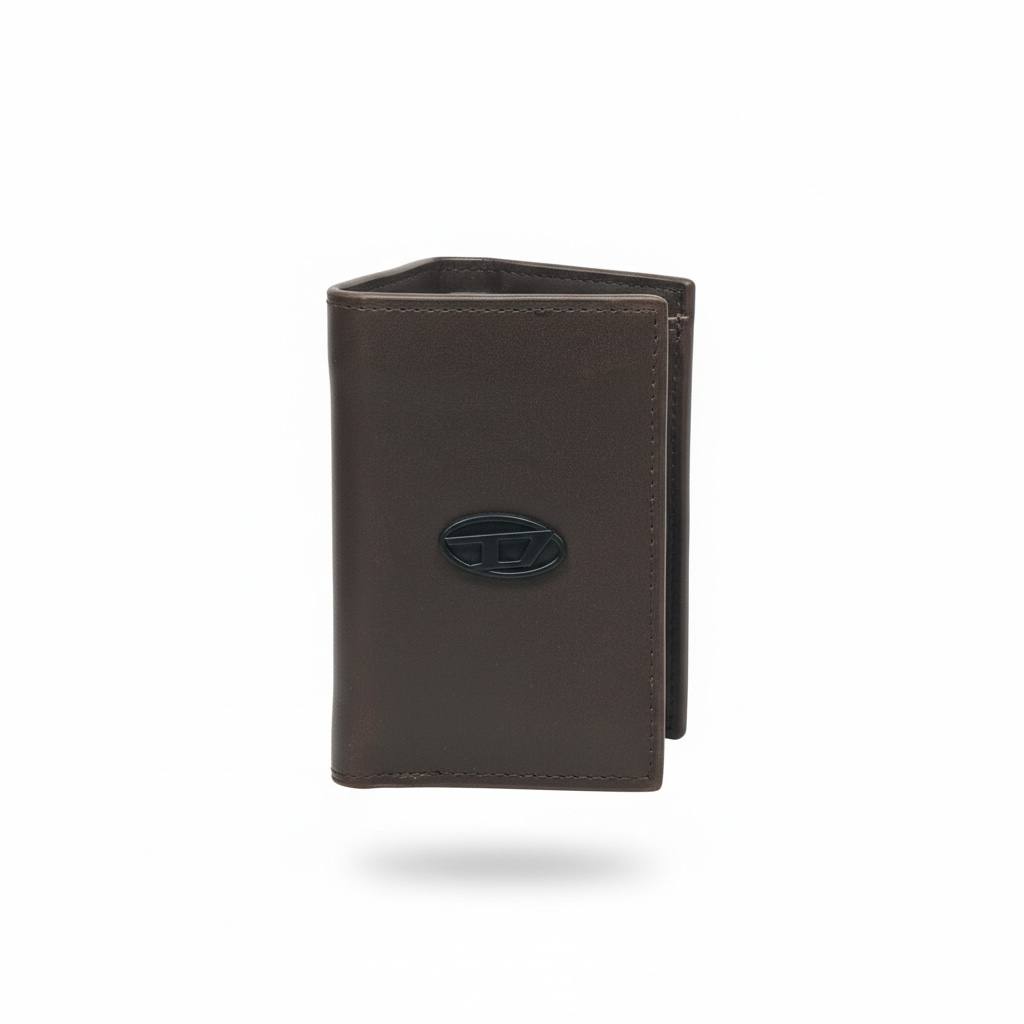Diesel Leather Bifold Wallet – Brown 🖤🤎