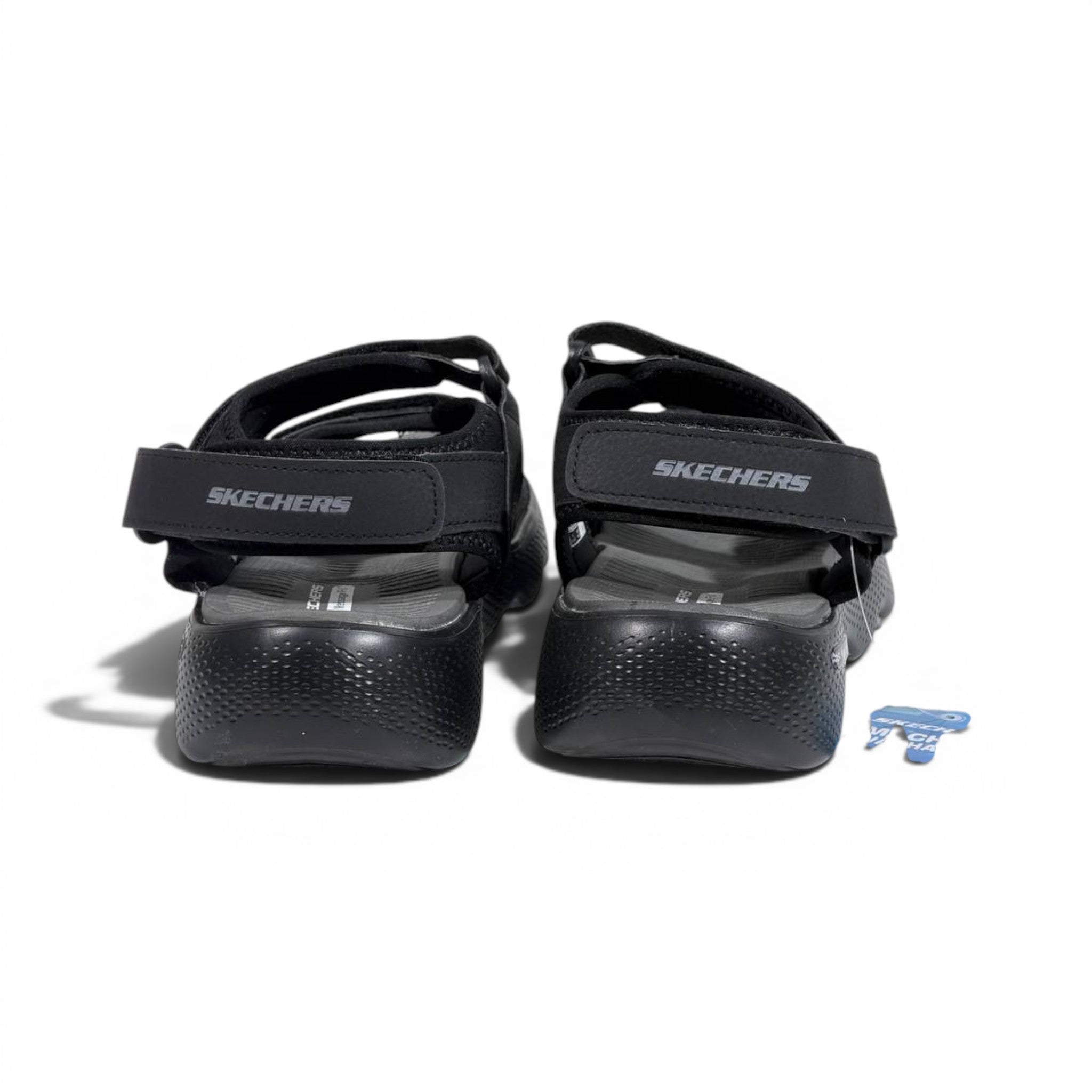 Skechers All Black Comfort Trekking Sandals – Lightweight Adjustable Outdoor Sandals For Men 🖤👣