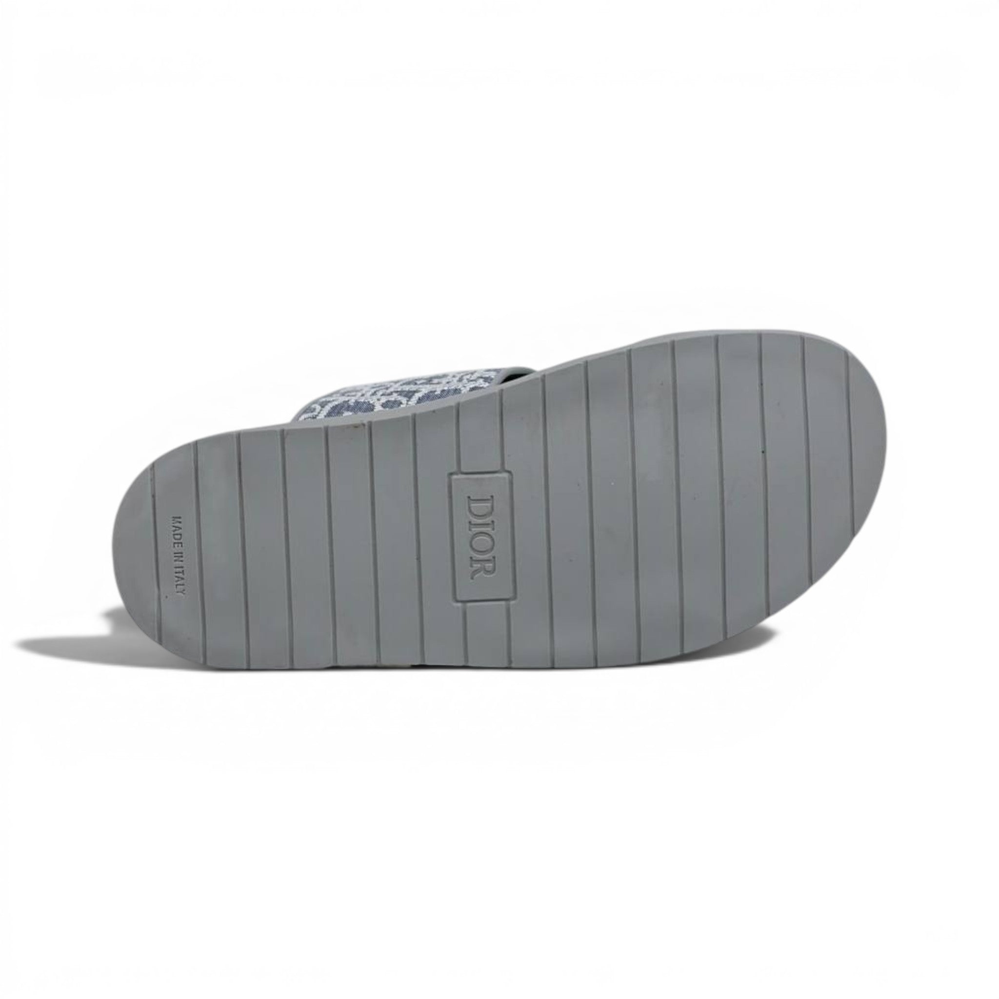 Dior Oblique Grey Slide Sandals – Luxury Designer Summer Slippers ✨🩶