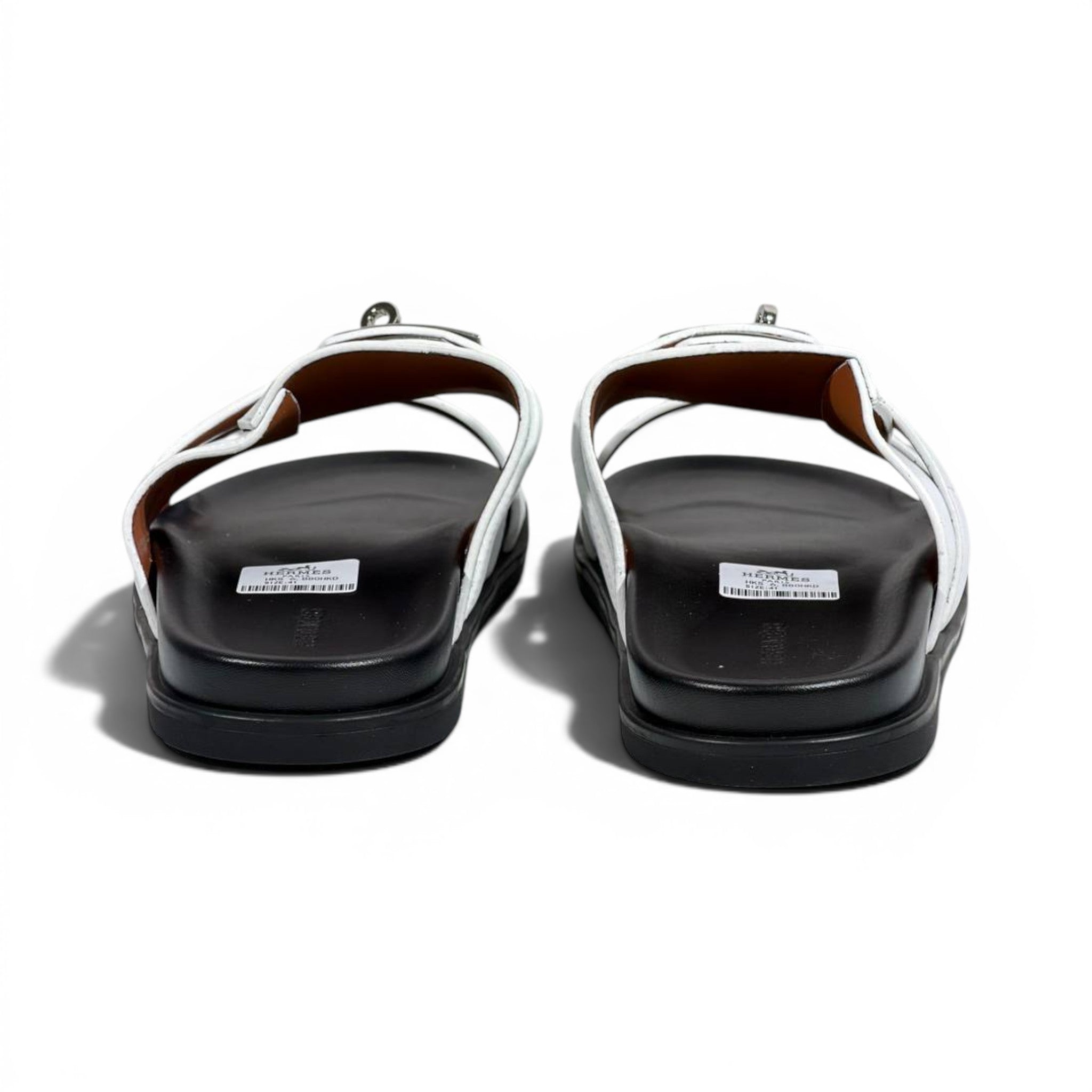 Hermès White Luxury Slide Sandals – Premium Designer Summer Slippers 🤍✨