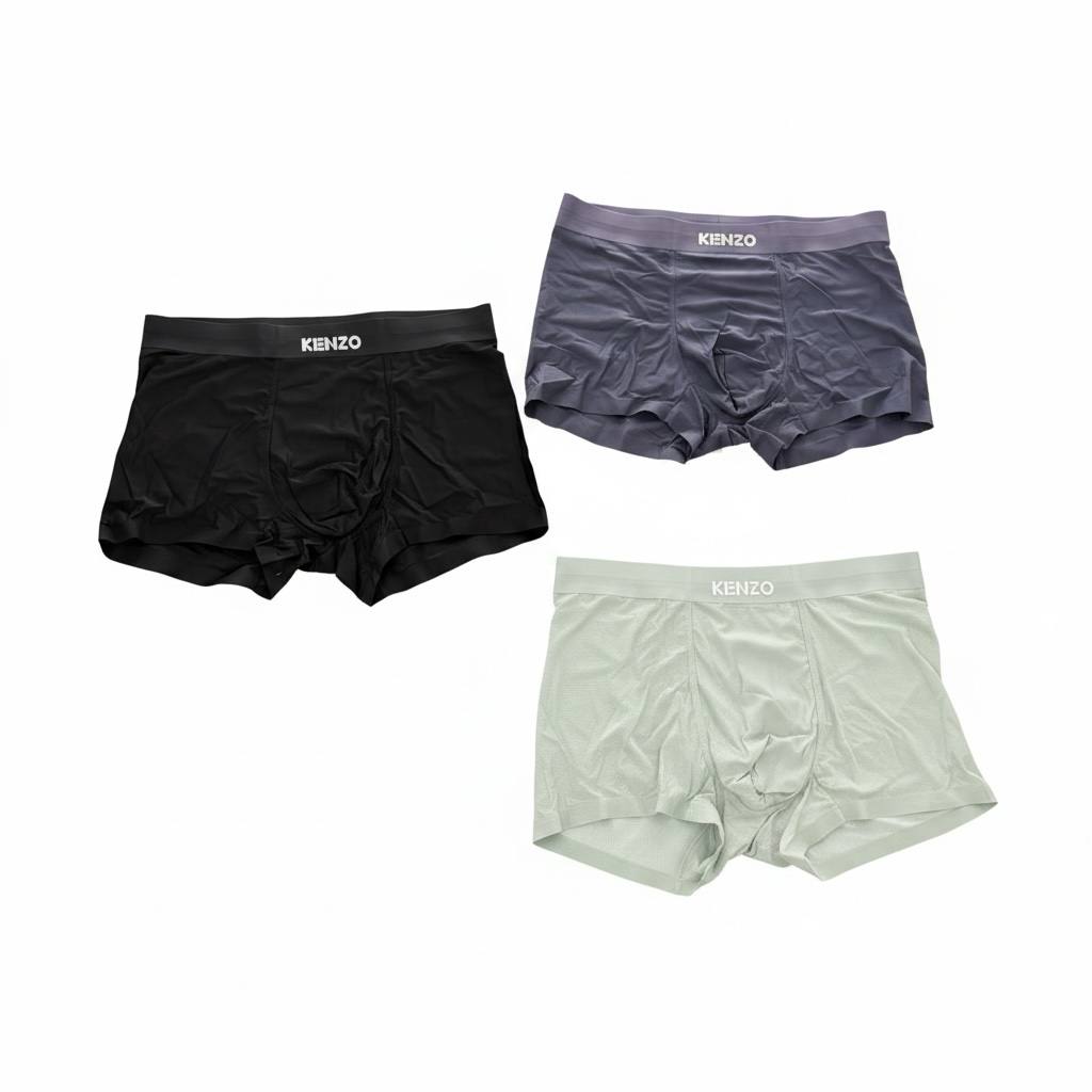 KENZO Ice Silk Boxer Briefs Set – Premium Everyday Comfort Collection 🖤✨