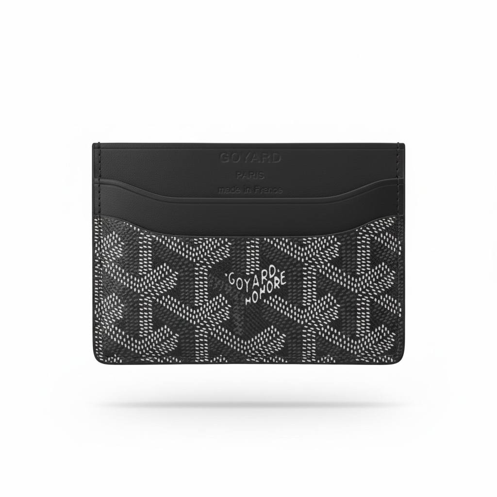 🖤✨ Goyard Paris Black Chevron Card Holder | Made in France 🇫🇷