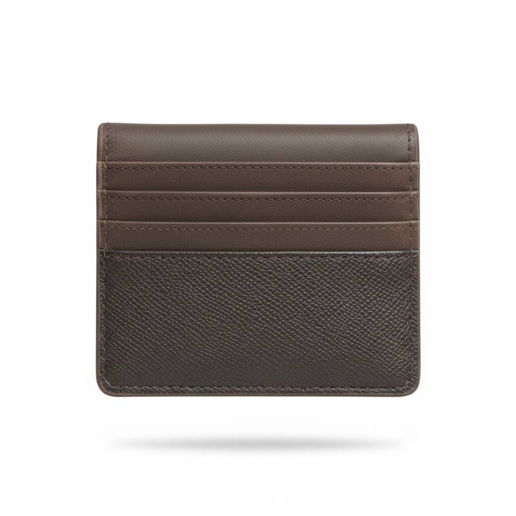 🤎✨ BOSS Leather Card Holder – Brown