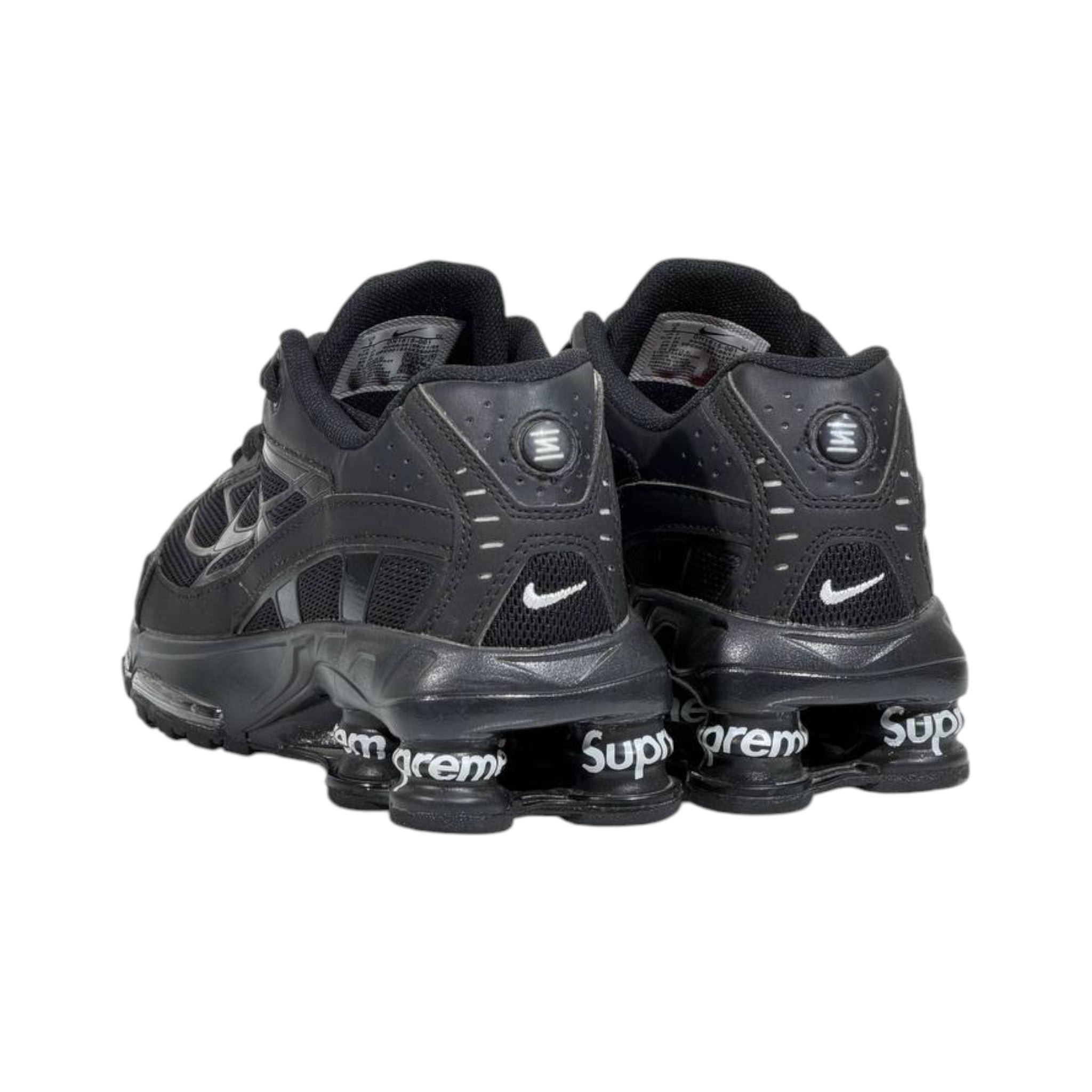 🔥👟 Nike Shox Ride 2 x Supreme Triple Black Limited Edition Sneakers – Premium Streetwear Cushion Running Shoes 🖤⚡